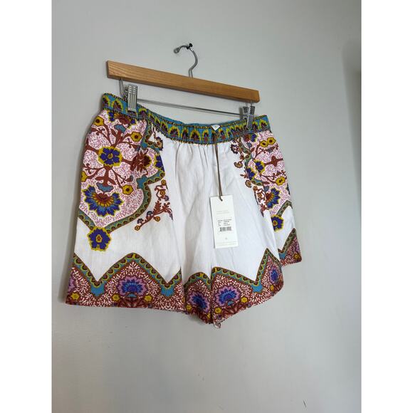 NWT Cleobella Malcolm Lined Classic Lagos Print Casual Shorts Size: Medium - Picture 3 of 8